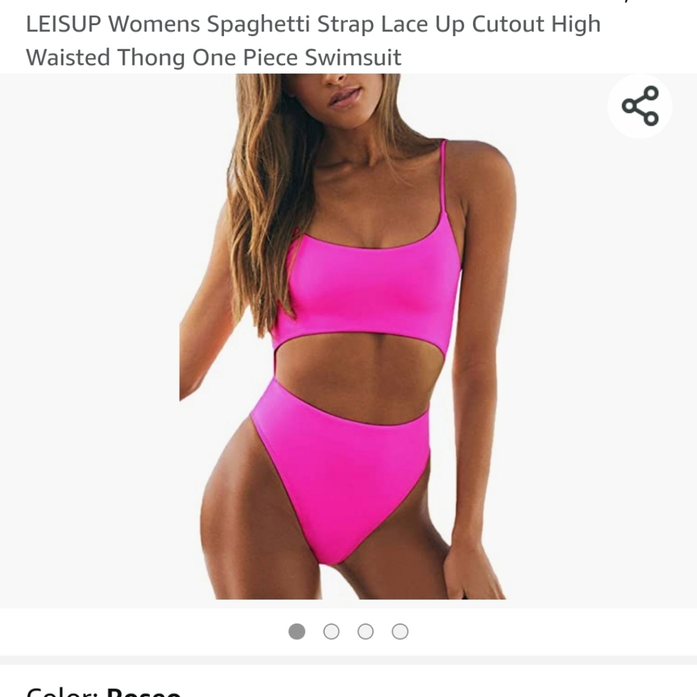 Pink one piece of cut outs